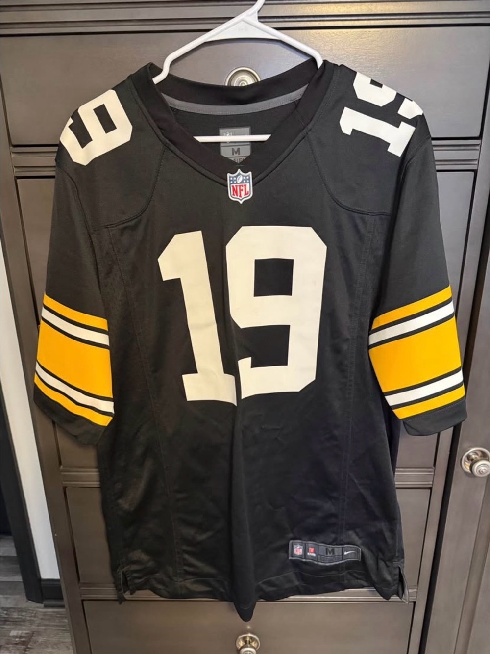 Pittsburgh Steelers #19 Black & Gold Nike Jersey SMITH-SCHUSTER